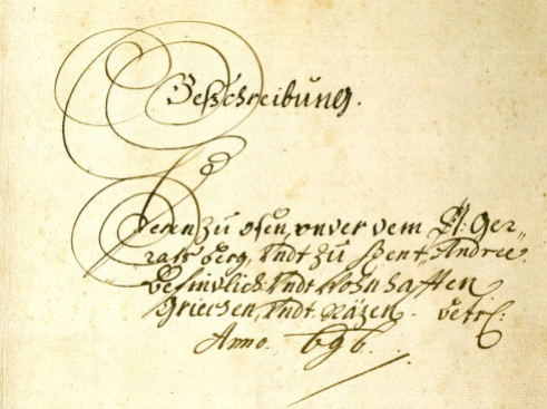 Urbaria et Conscriptiones (E 156) Szentendrére vonatkozó összeírása 1696-ból. MNL OL – E 156 – Fasc. 7. – No. 42. – pag. 1.